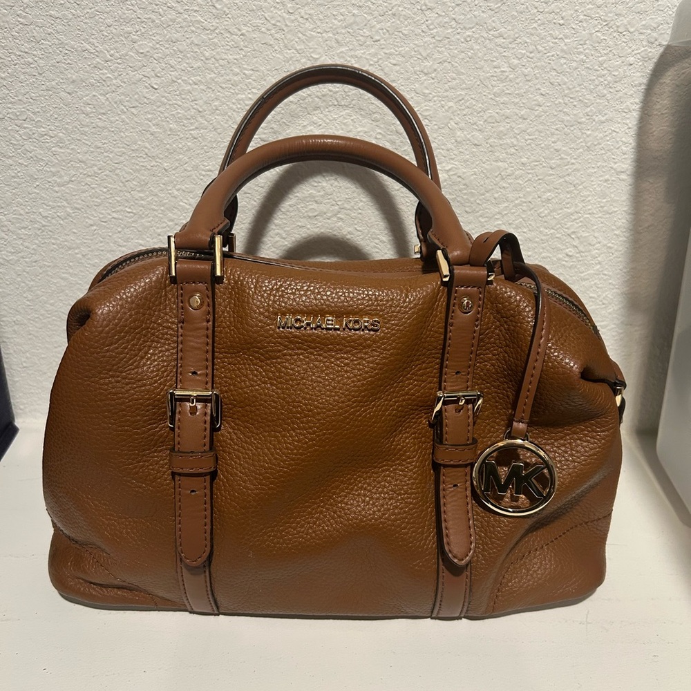 Michael Kors Brown Leather Small Ginger Satchel